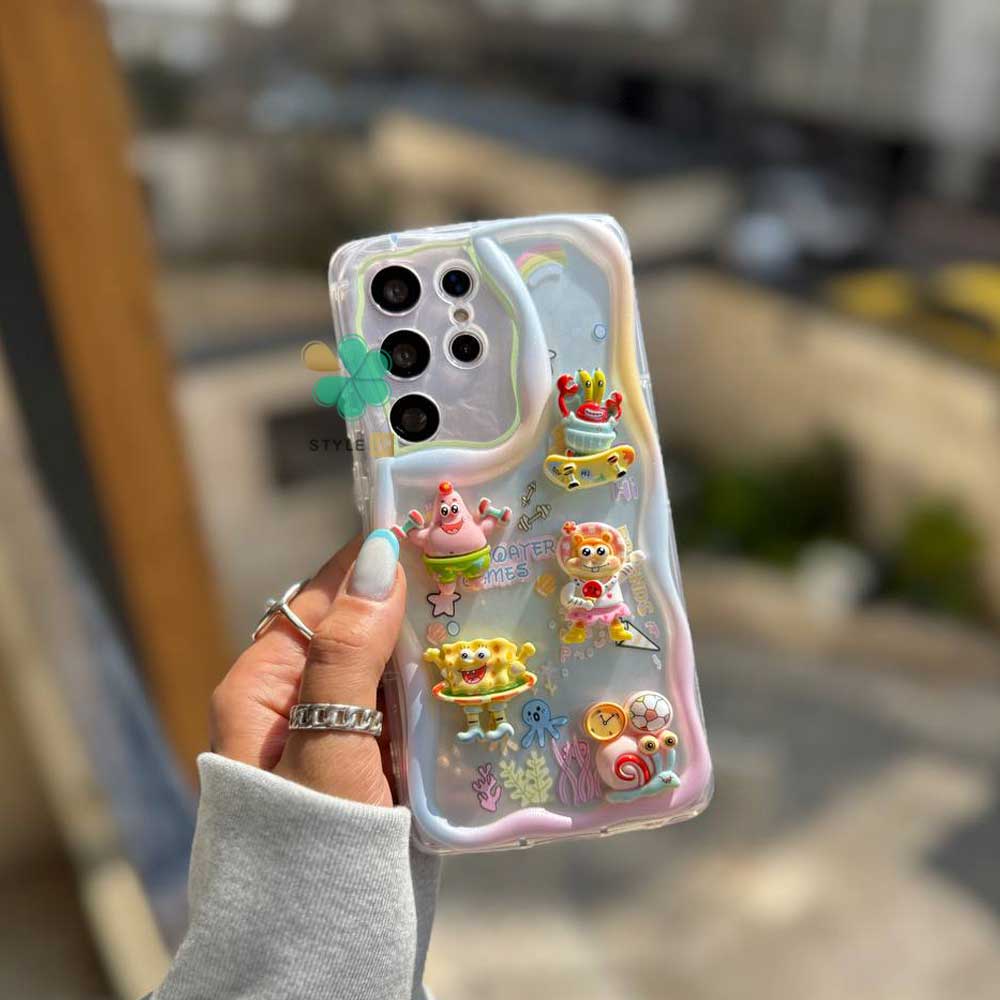 خرید کیس فانتزی باب اسفنجی برجسته مناسب گوشی Samsung - عدم جذب لک و گرد